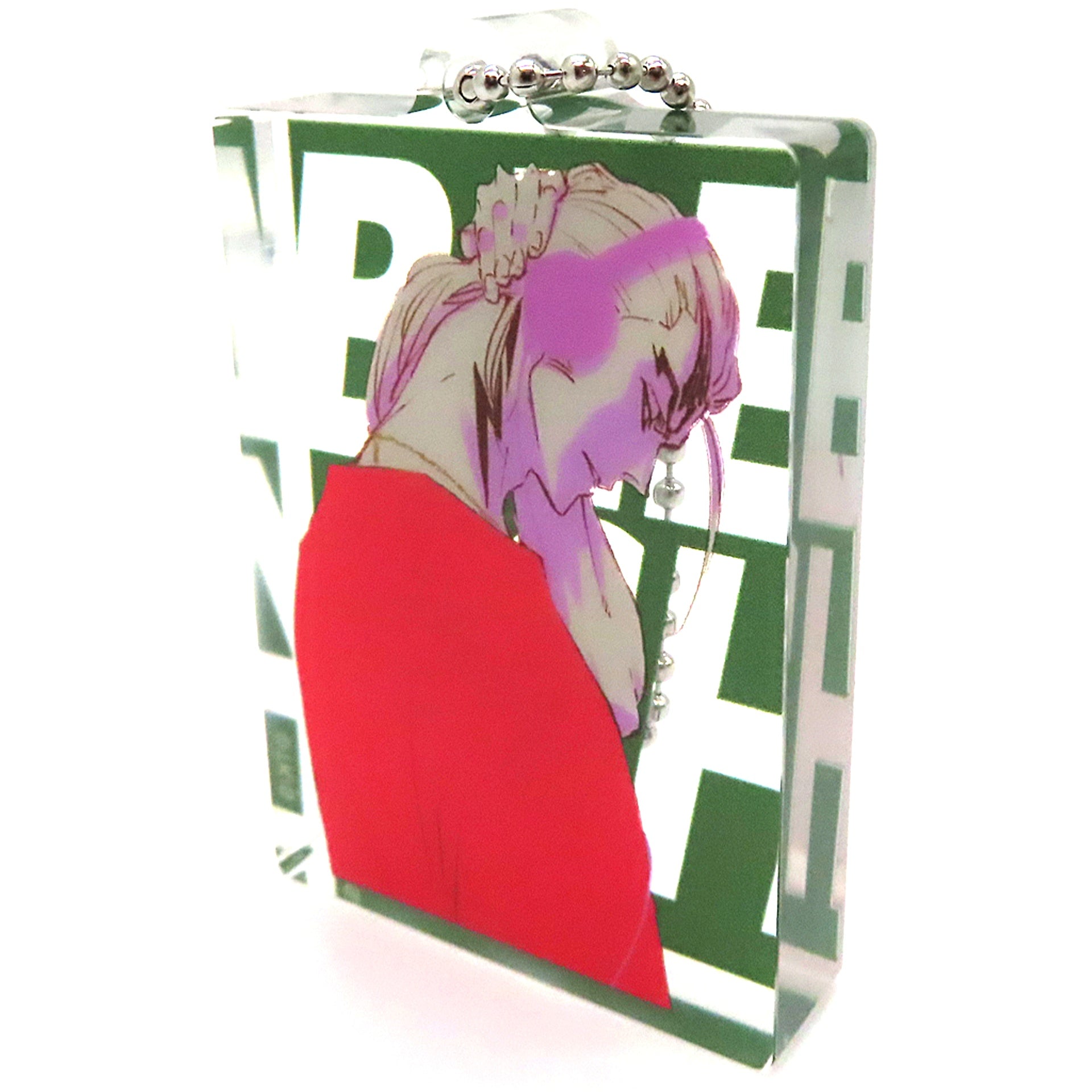 Renji Abarai BLEACH THE LOCUS OF BRAVE II Acrylic Block Keychain BLACK HOLE DISCO CLUB [USED]