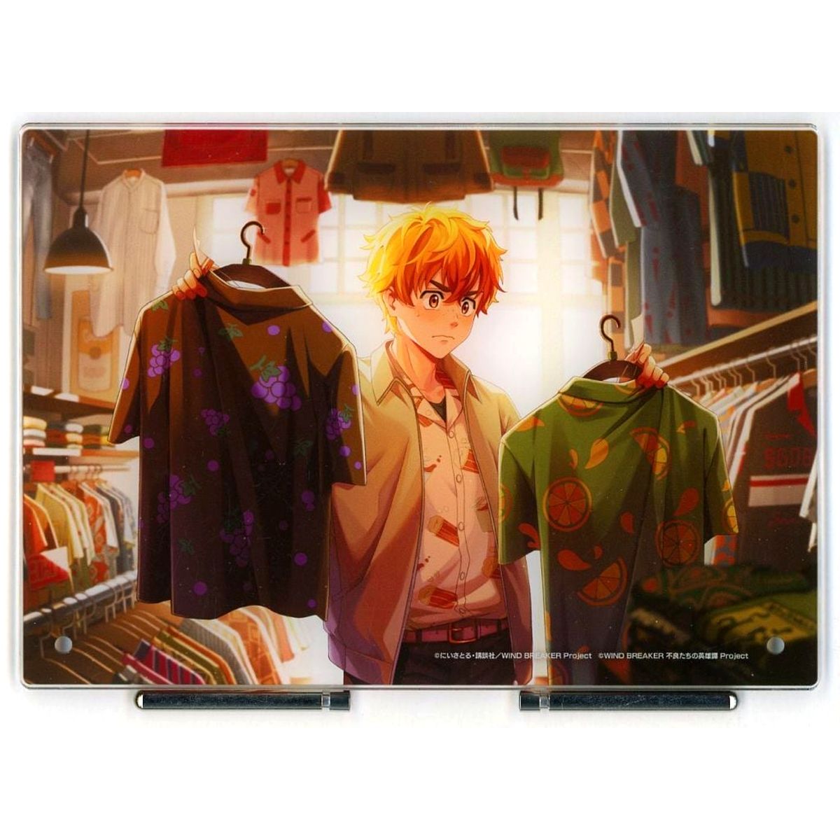 Akihiko Nirei Wind Breaker Furyo-tachi no Eiyutan Acrylic Plate C105 Goods [USED]