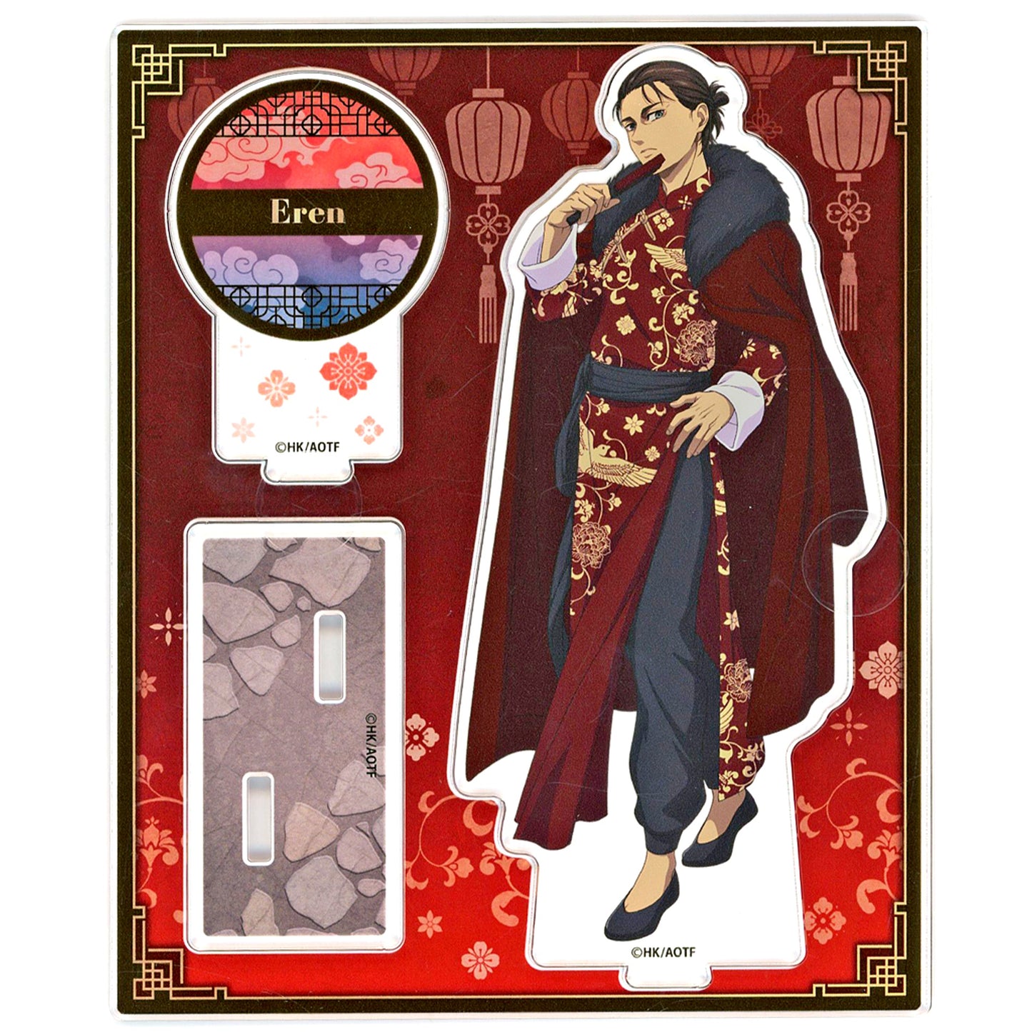 Eren Yeager Attack on Titan Acrylic Diorama Set The Final Season x GiGO Collab Cafe [USED]
