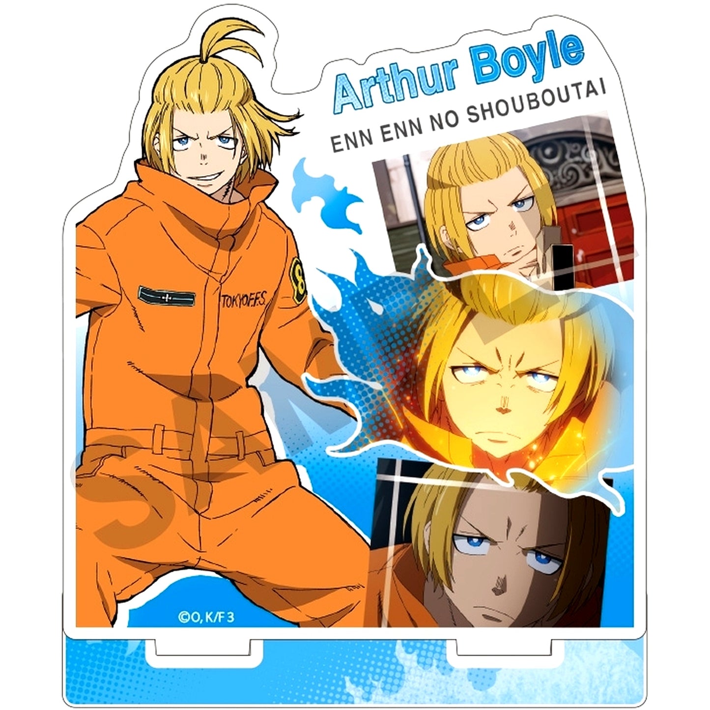 Arthur Boyle Fire Force Scene Shot Acrylic Stand [USED]