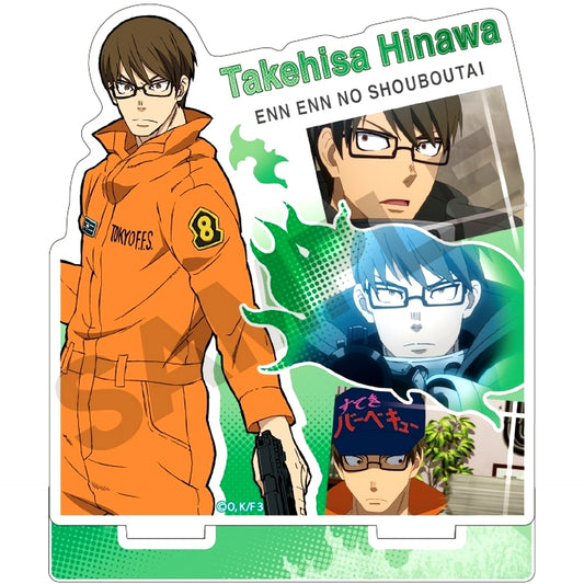 Takehisa Hinawa Scene Shot Acrylic Stand Fire Force [USED]