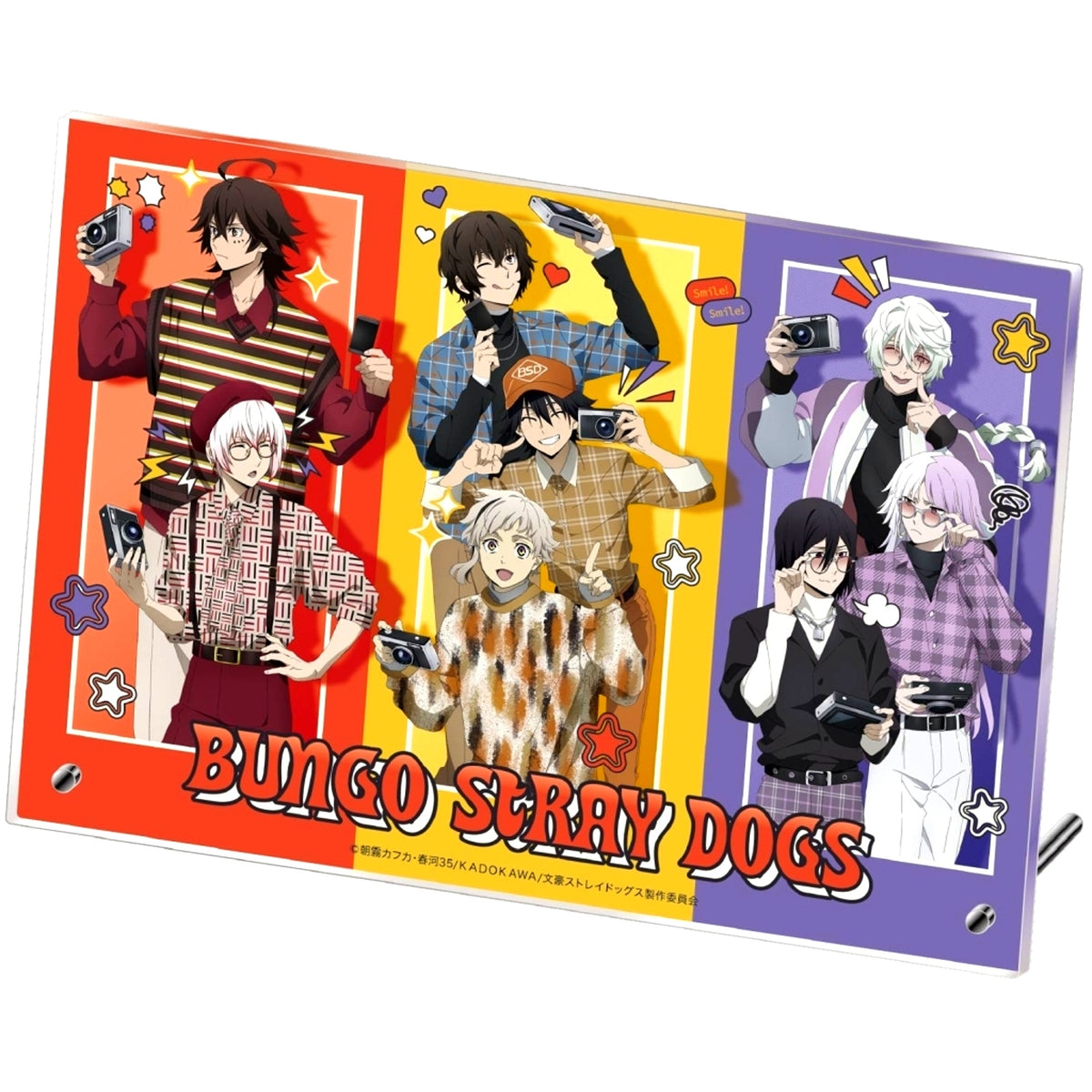 Group Acrylic Art Panel Bungo Stray Dogs [USED]