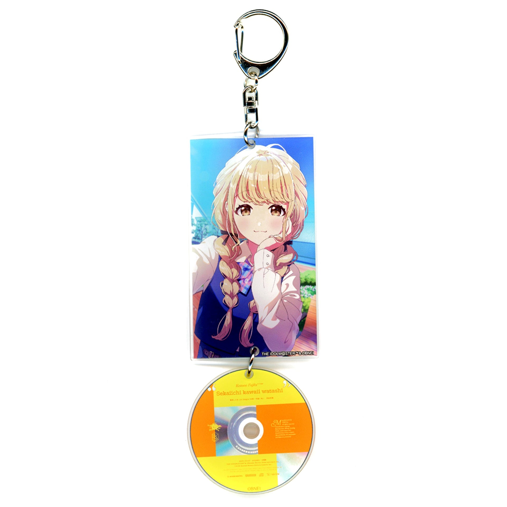 Kotone Fujita Gakuen Idolmaster Hatsuboshi Gakuen Retro Collection Official 8cm CD Style Acrylic Keychain [USED]