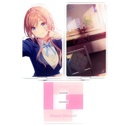 Rinami Himesaki Gakuen Idolmaster Official 2-Layer Acrylic Stand clumsy trick [USED]