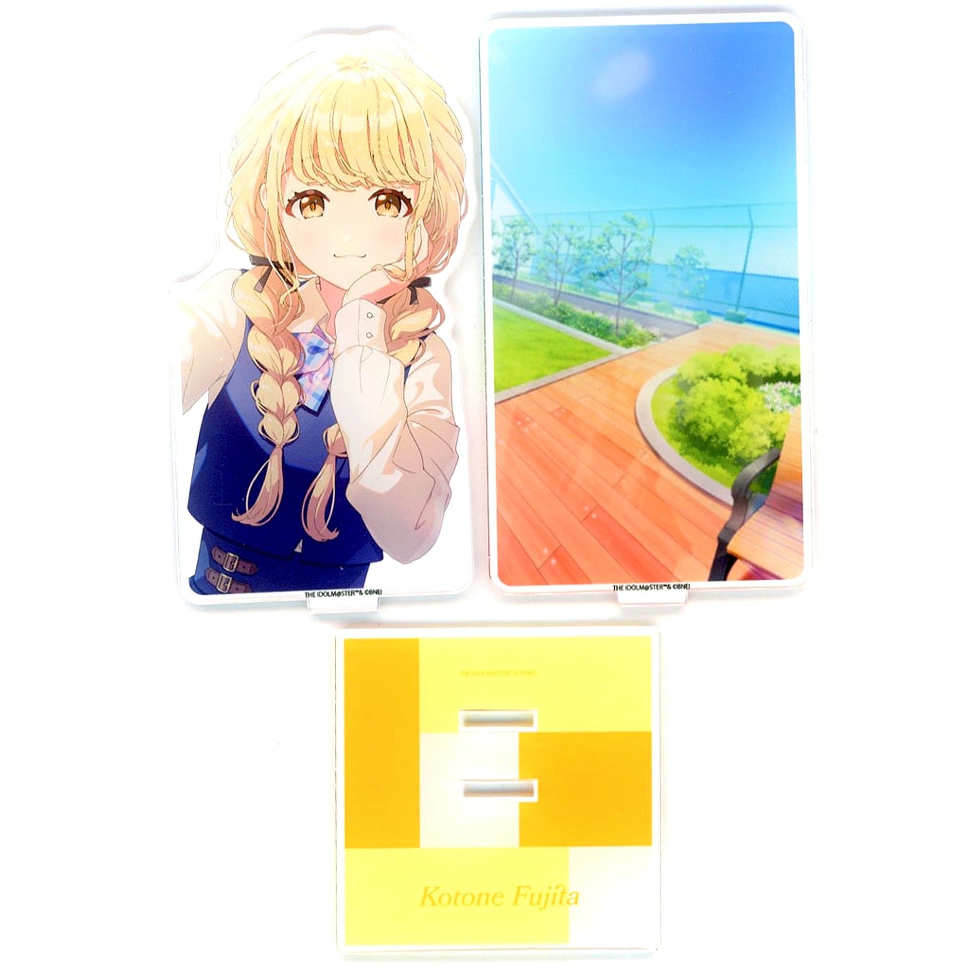 Kotone Fujita Gakuen Idolmaster Official 2-Layer Acrylic Stand Sekai Ichi Kawaii Watashi [USED]