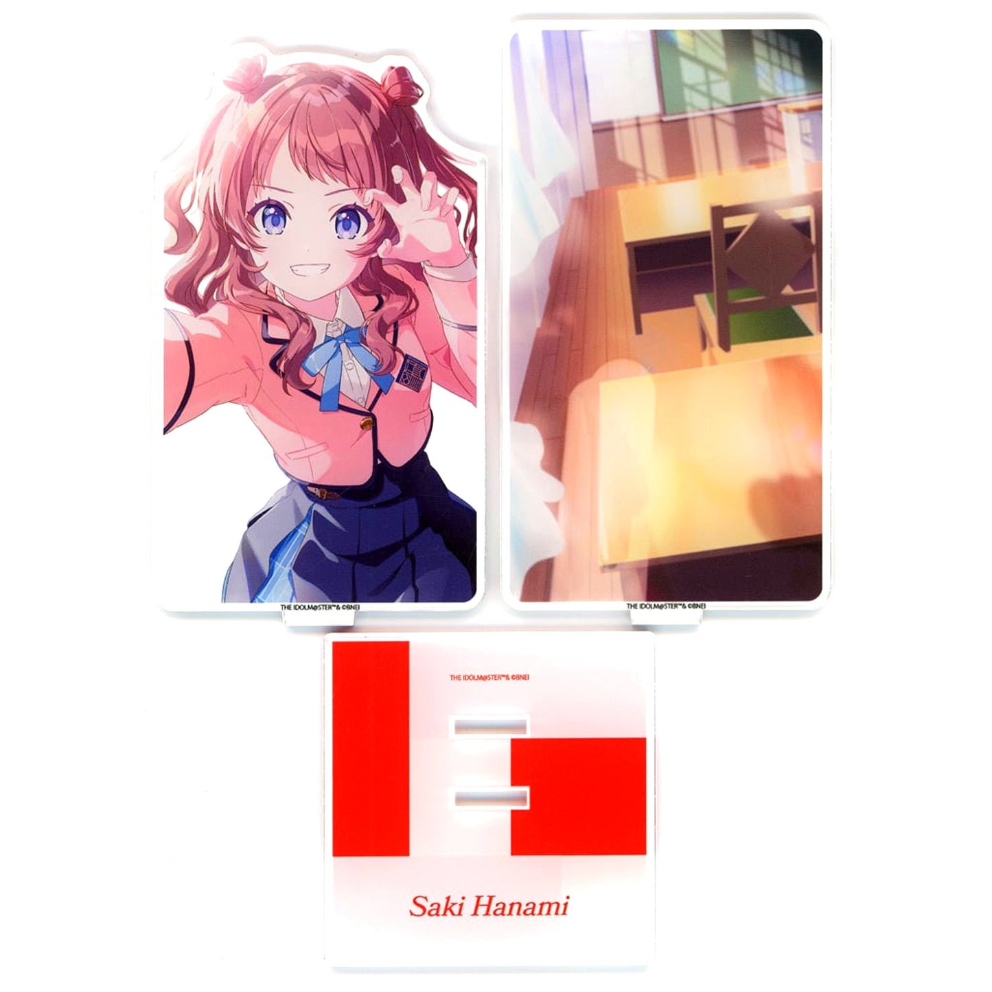 Saki Hanami Gakuen Idolmaster Official 2-Layer Acrylic Stand Fighting My Way [USED]