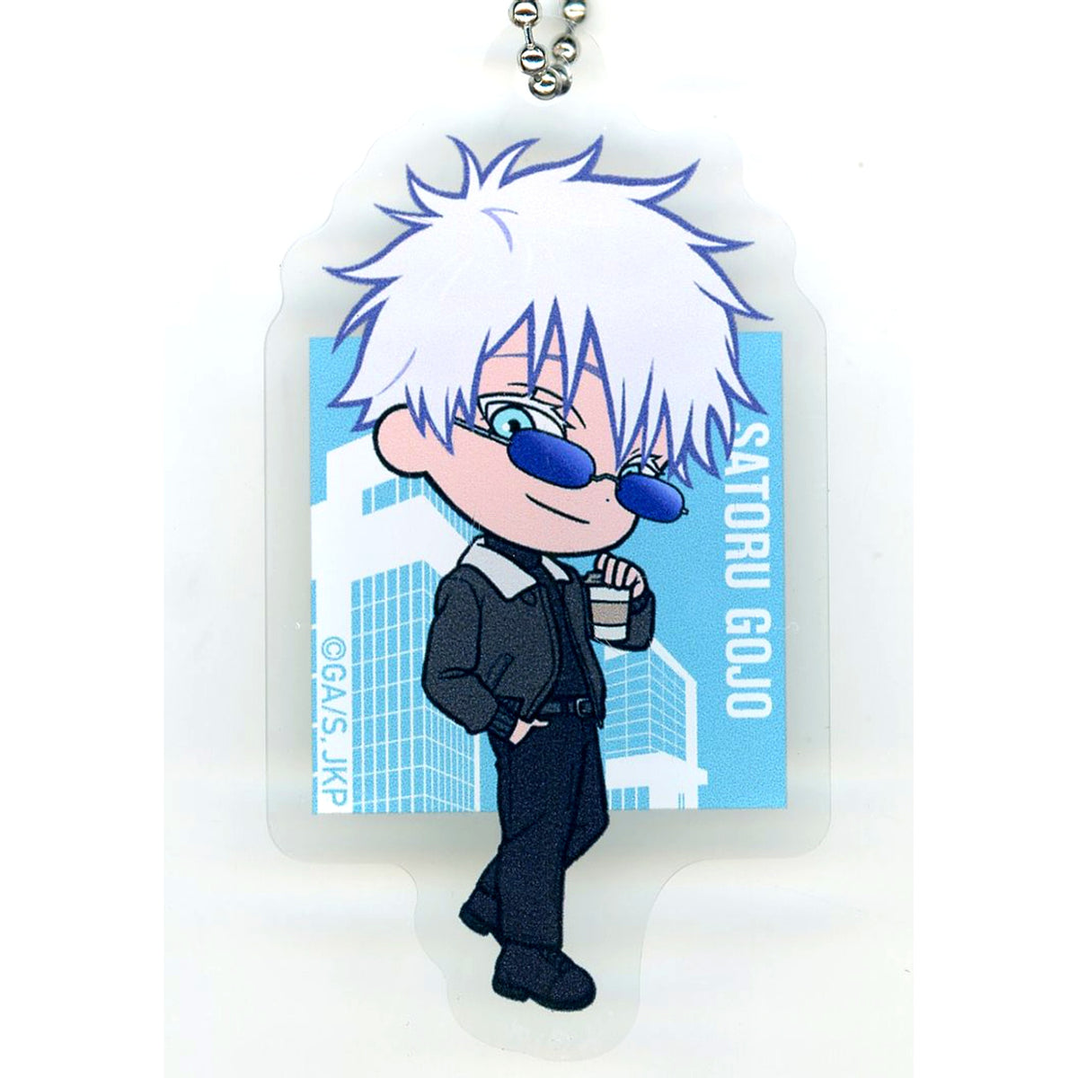 Satoru Gojo Jujutsu Kaisen Dimensional Wave Sugar Cafe 2024 Mini Character Acrylic Keychain China Limited [USED]