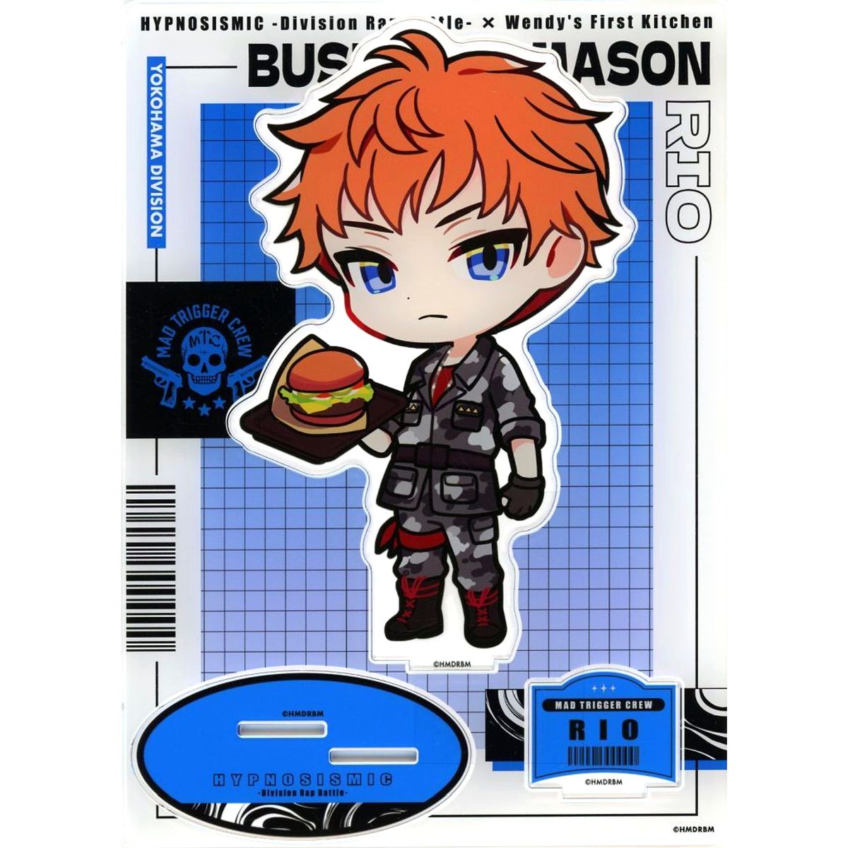 Rio Mason Busujima Hypnosis Mic: Division Rap Battle Wendy's First Kitchen Big Acrylic Stand [USED]
