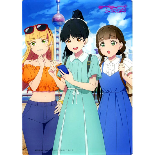 Sumire Heanna, Ren Hazuki, Kinako Sakurakoji Illustration B5 Acrylic Stand Bonus for Blu-ray Love Live! Superstar!! 3rd Season Rakuten Books Single Item [USED]