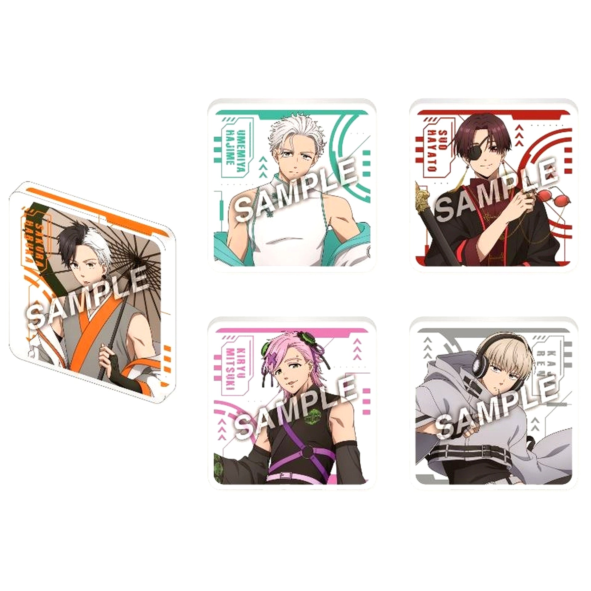 Set of 5 Cyber China Trading Acrylic Block Wind Breaker [USED]