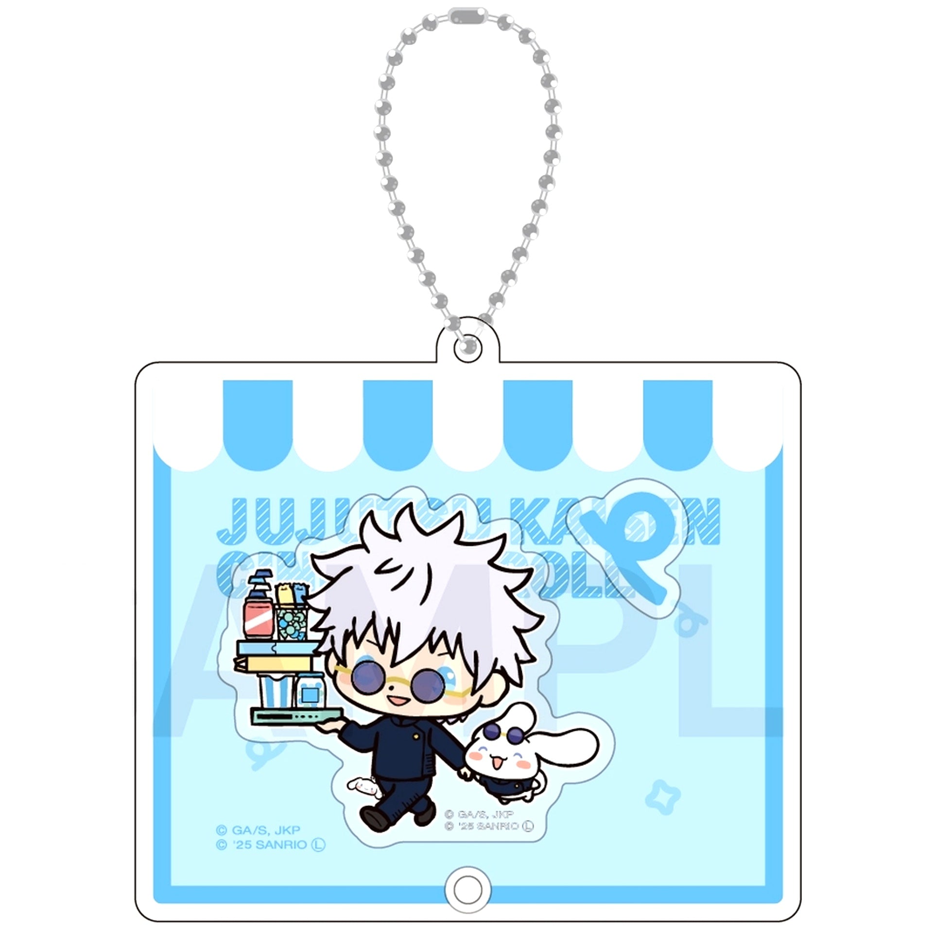 Satoru Gojo Cinnamoroll Jujutsu Kaisen Hidden Inventory Sanrio Characters ShakaShaka Acrylic Keychain 01 [USED]