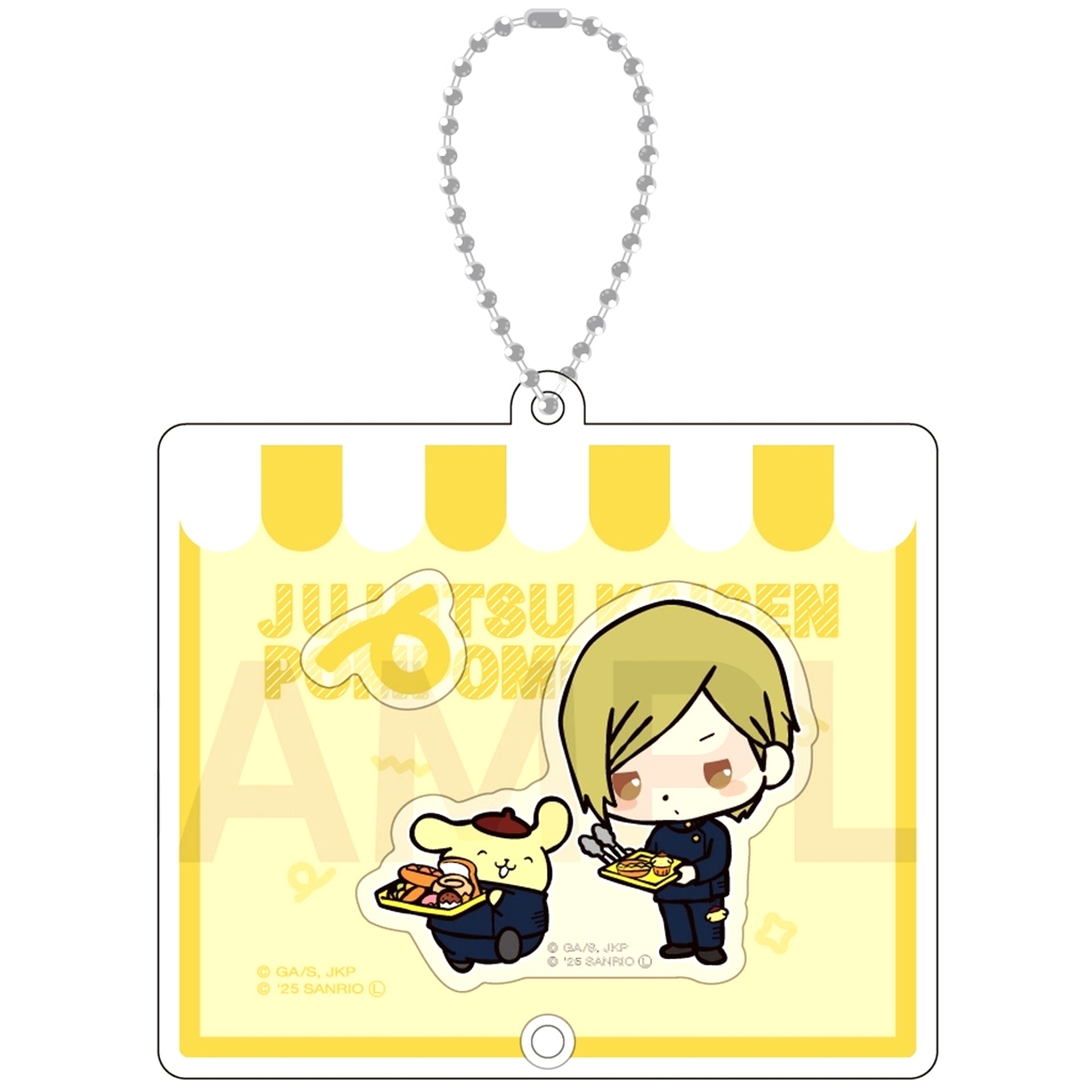 Kento Nanami x Pompompurin Jujutsu Kaisen Sanrio Characters Shaka Shaka Acrylic Keychain 04 [USED]