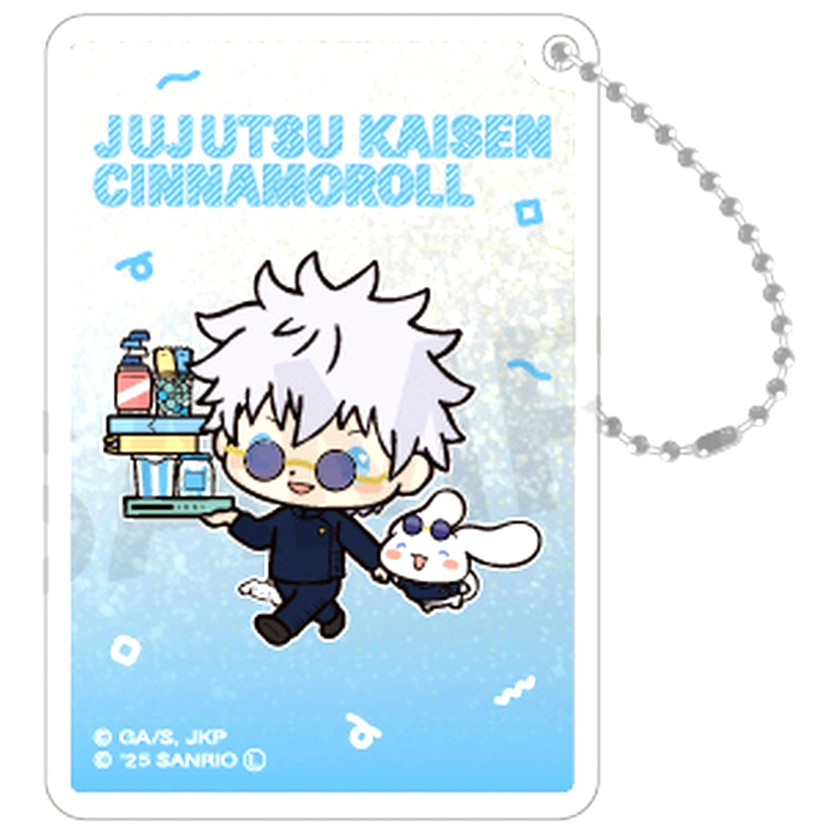 Satoru Gojo Cinnamoroll Jujutsu Kaisen Hidden Inventory Sanrio Characters Random Glitter Keychain [USED]
