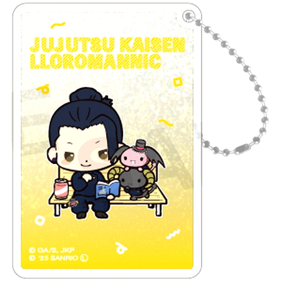 Suguru Geto x Lloromannic Jujutsu Kaisen x Sanrio Characters Glitter Keychain [USED]