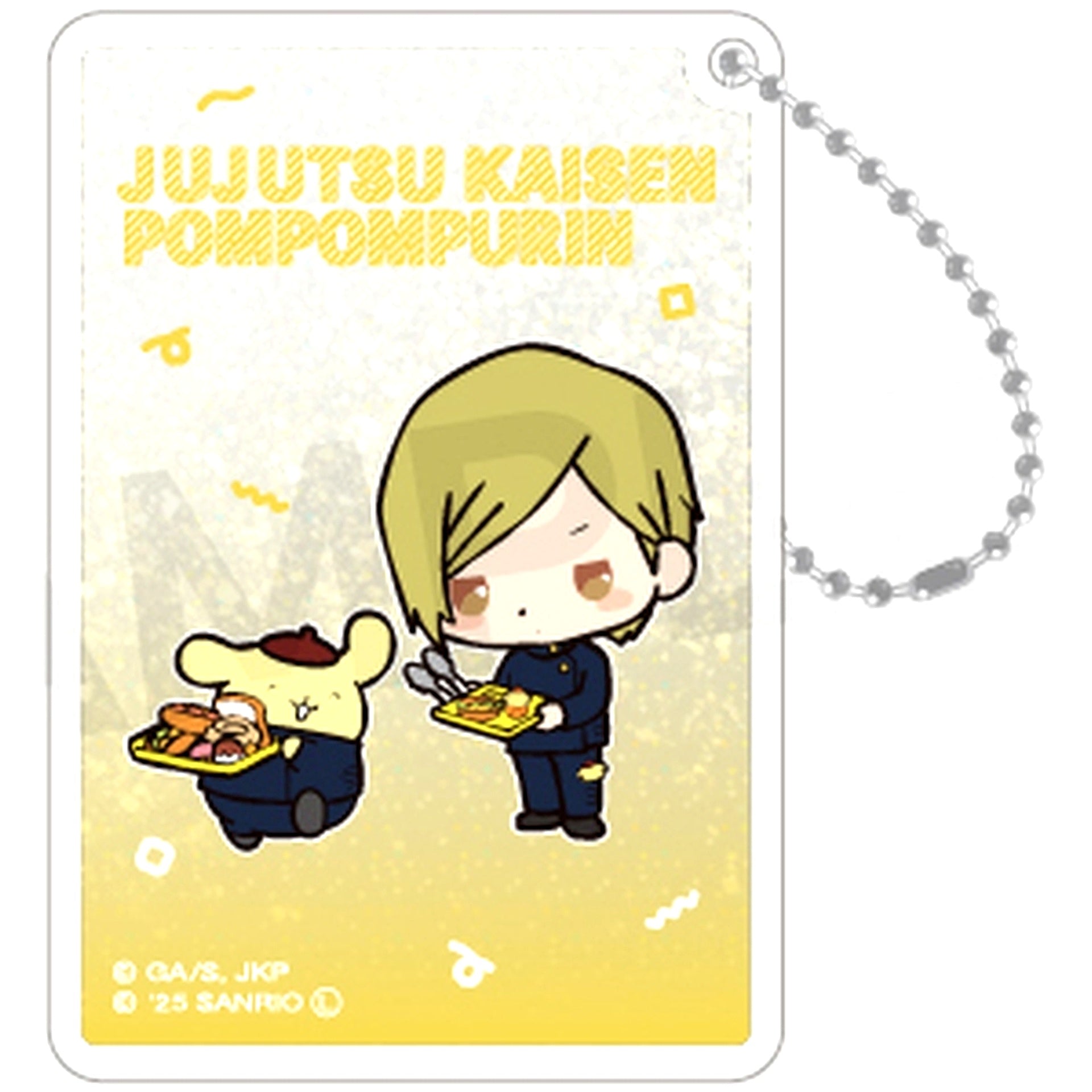Kento Nanami x Pompompurin Jujutsu Kaisen Sanrio Characters Glitter Keychain [USED]