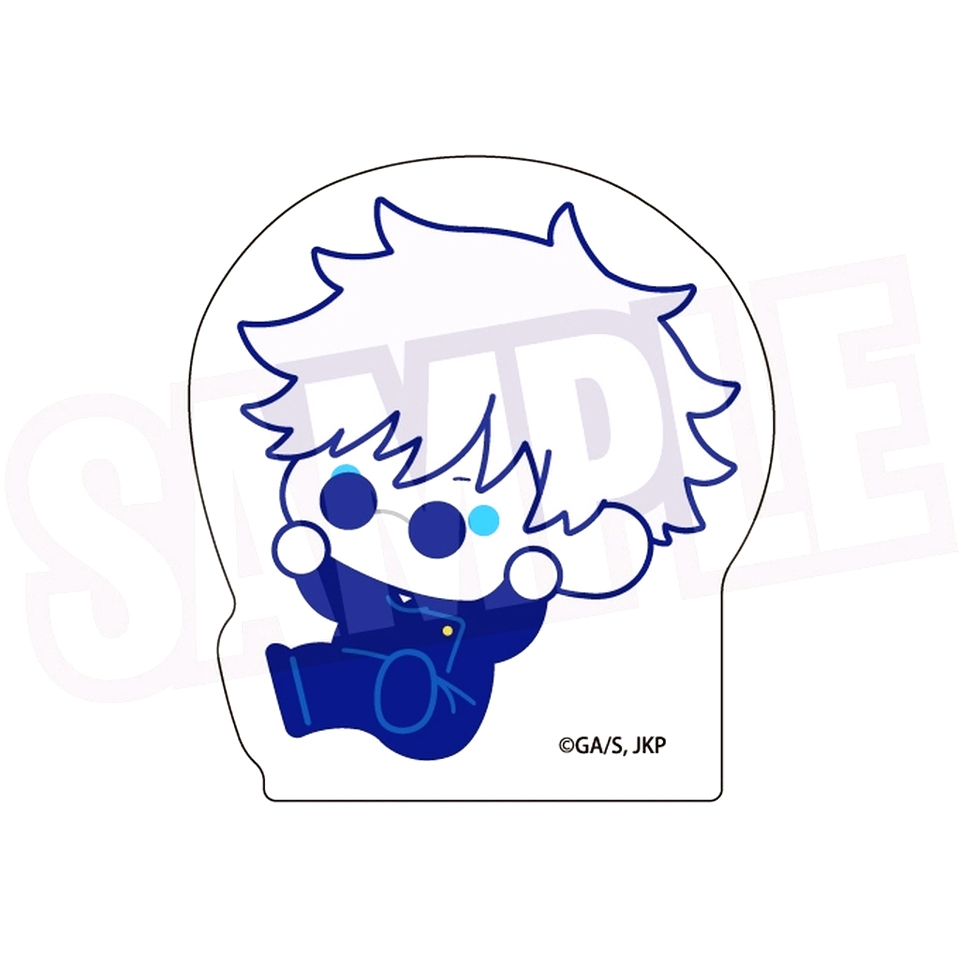 01. Satoru Gojo Newly Drawn Illustration Puni Cute Die-cut Acrylic Block Jujutsu Kaisen Hidden Inventory Premature Death [USED]