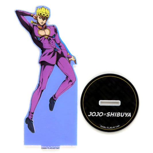 Giorno Giovanna Aurora Acrylic Stand JOJO x SHIBUYA Tokyu Group x JoJo's Bizarre Adventure Collabo [USED]