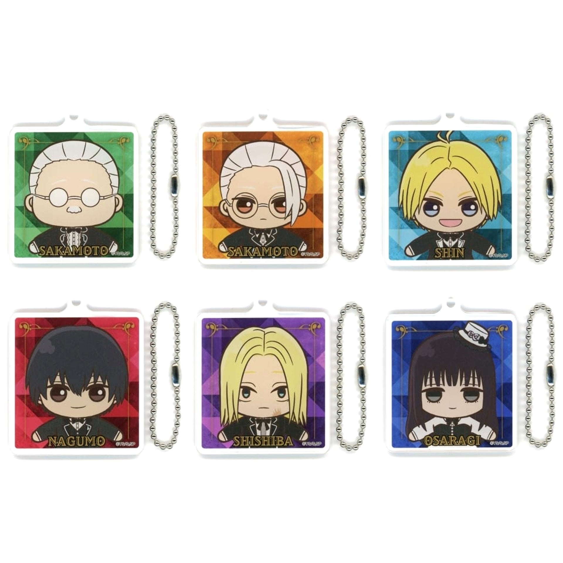 SAKAMOTO DAYS Taro Sakamoto & Others All 6 Types Set Sega Lucky Lottery Online Acrylic Keychain Prize D [USED]