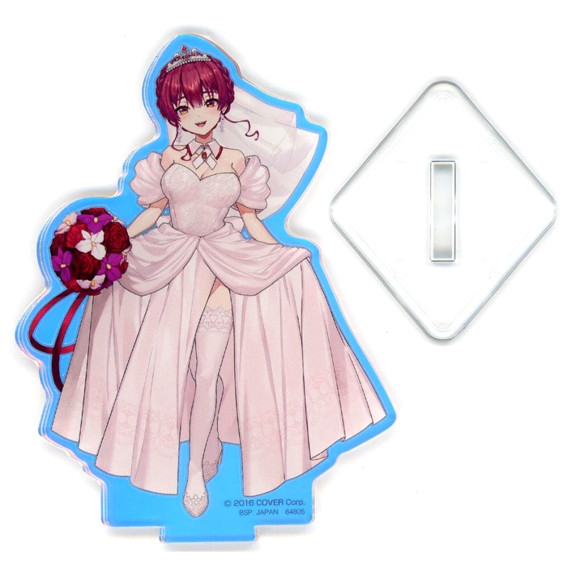 VTuber Hololive Houshou Marine Dress Lift Ichiban Kuji Wedding Dress Style Aurora Acrylic Stand Acrylic Stand Prize Acrylic Stands [USED]