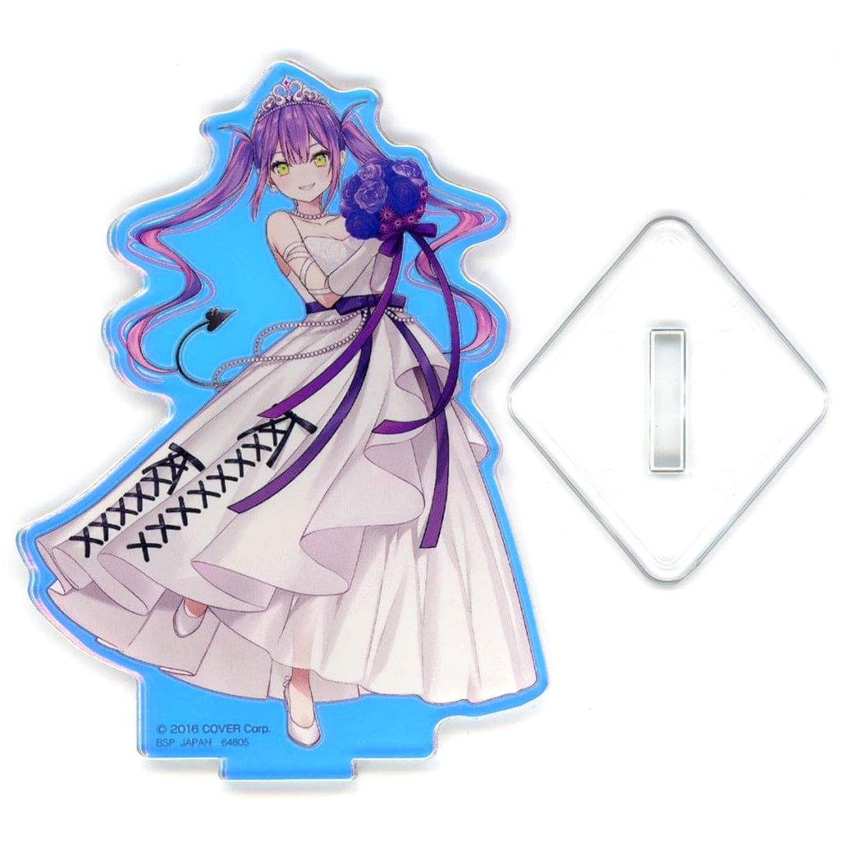 VTuber Hololive Tokoyami Towa Bouquet with Both Hands Ichiban Kuji Wedding Dress Style Aurora Acrylic Stand Acrylic Stand Prize Acrylic Stands [USED]