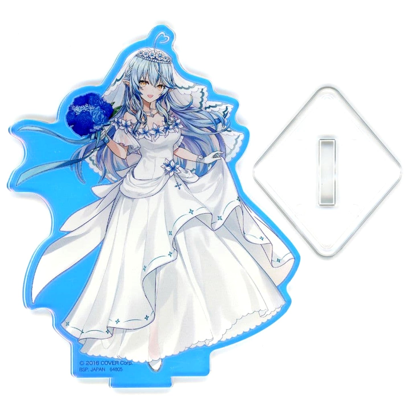 VTuber Hololive Yukihana Lamy Dress Lift Ichiban Kuji Wedding Dress Style Aurora Acrylic Stand Acrylic Stand Prize [USED]