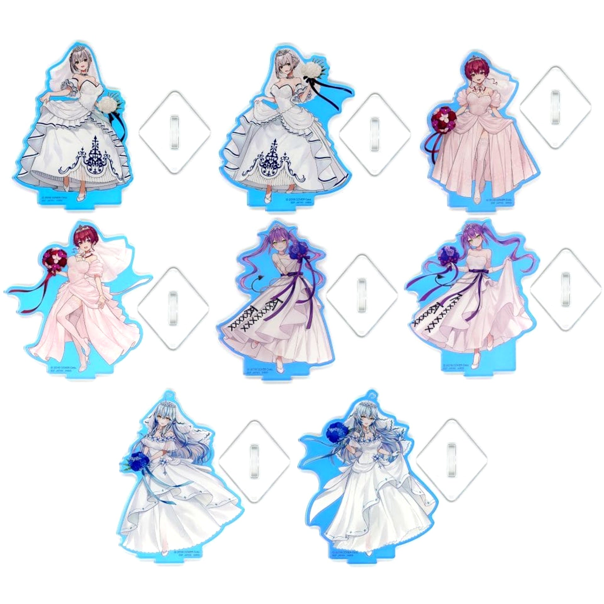 VTuber Hololive Shirogane Noel & Others All 8 Types Set Ichiban Kuji Wedding Dress Style Aurora Acrylic Stand Acrylic Stand Prize Acrylic Stands [USED]