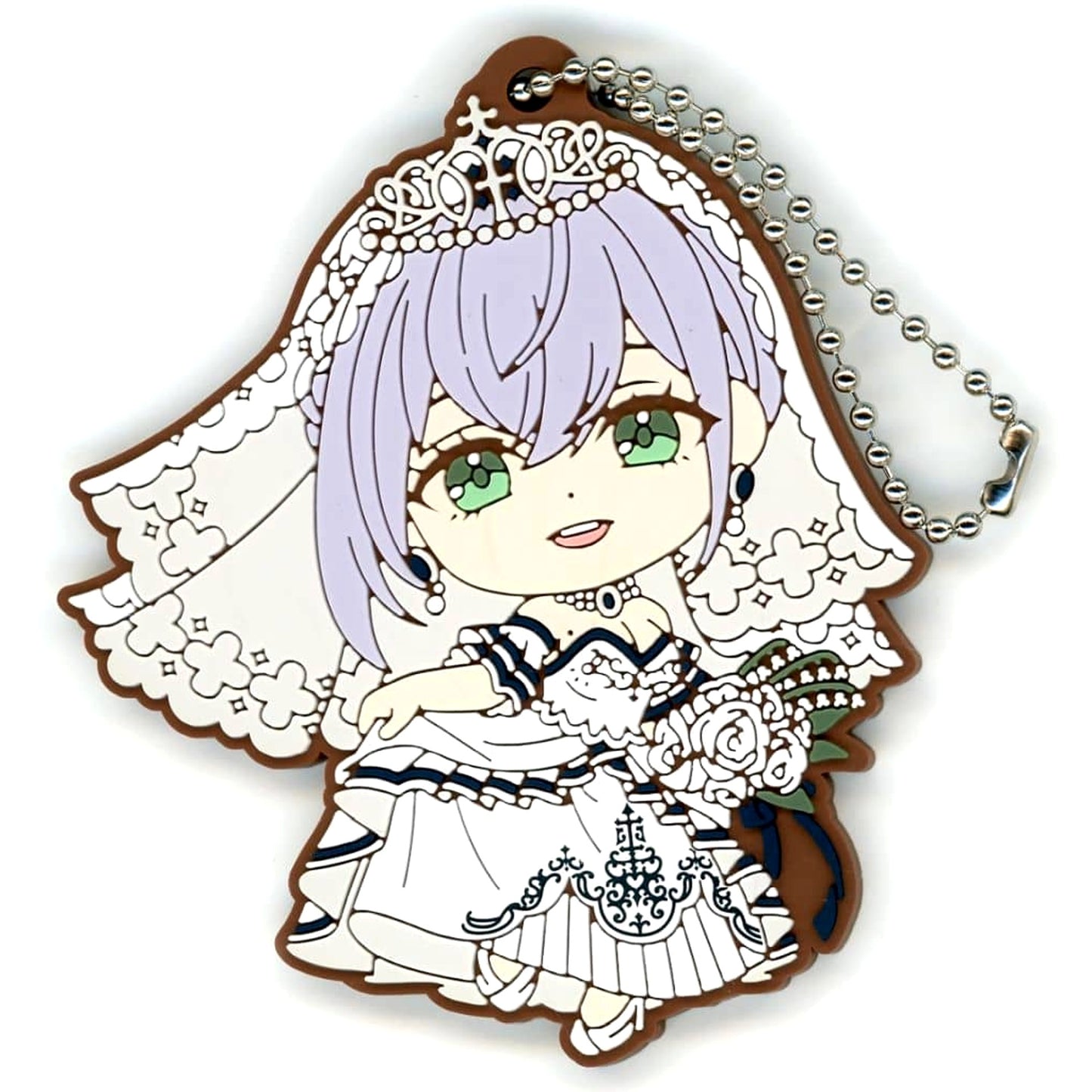 VTuber Hololive Shirogane Noel Ichiban Kuji Wedding Dress Style Rubber Charm Kyunchara Prize [USED]