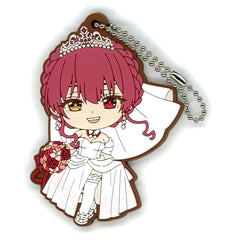 VTuber Hololive Houshou Marine Ichiban Kuji Wedding Dress Style Rubber Charm Kyunchara Prize Charm [USED]