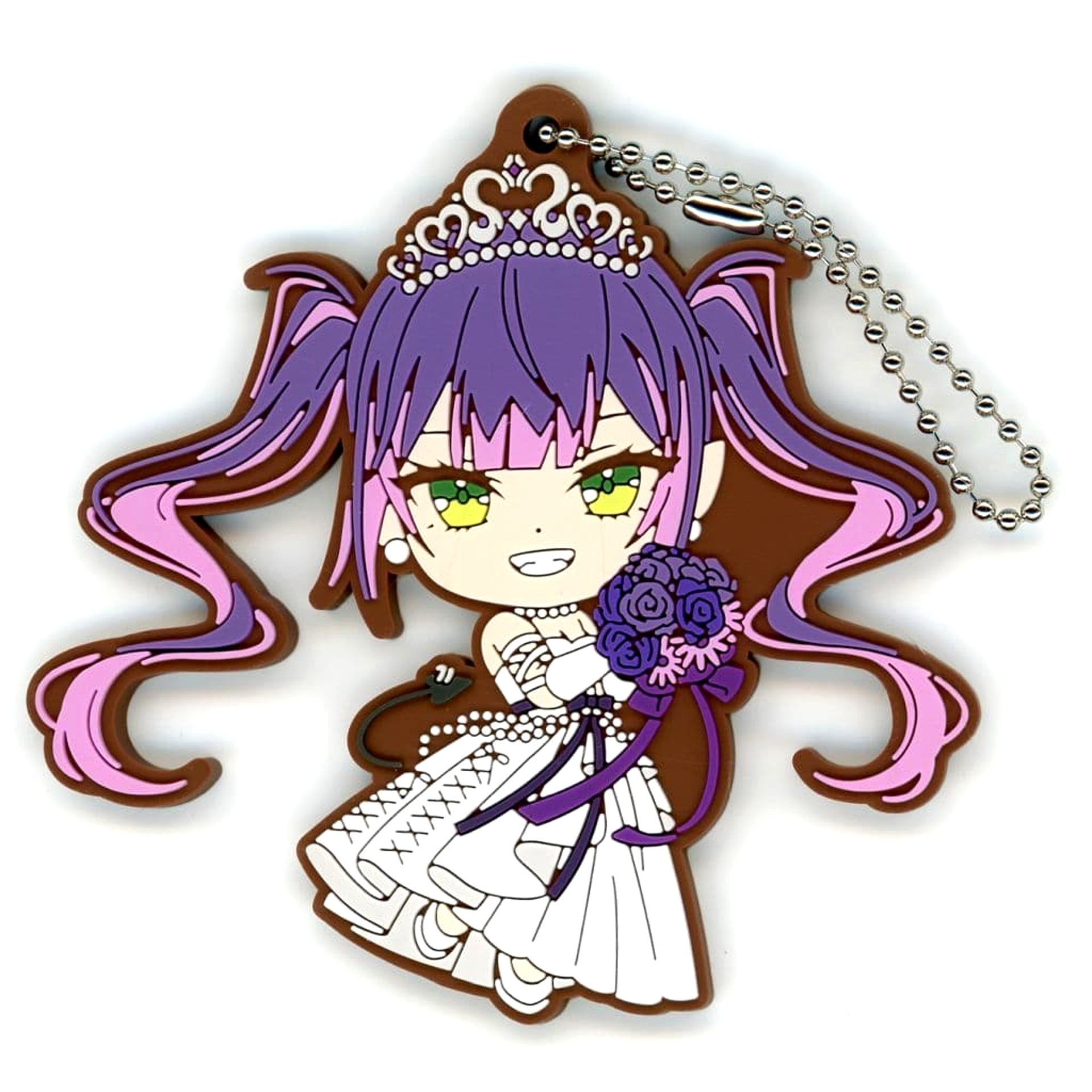 VTuber Hololive Tokoyami Towa Ichiban Kuji Wedding Dress Style Rubber Charm Kyunchara Prize Charm [USED]