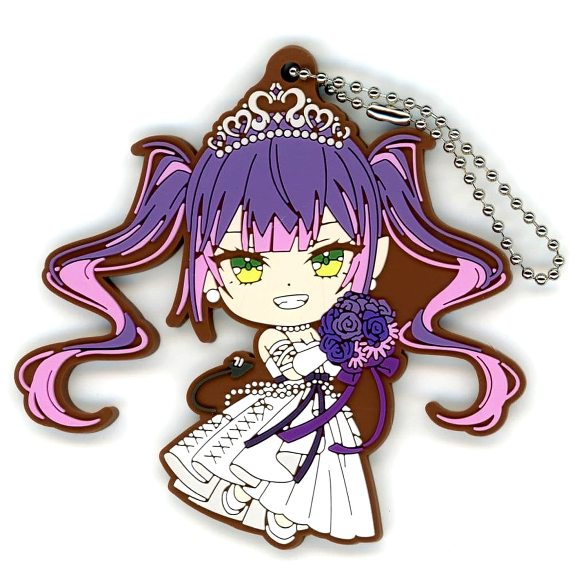 VTuber Hololive Tokoyami Towa Ichiban Kuji Wedding Dress Style Rubber Charm Kyunchara Prize Charm [USED]
