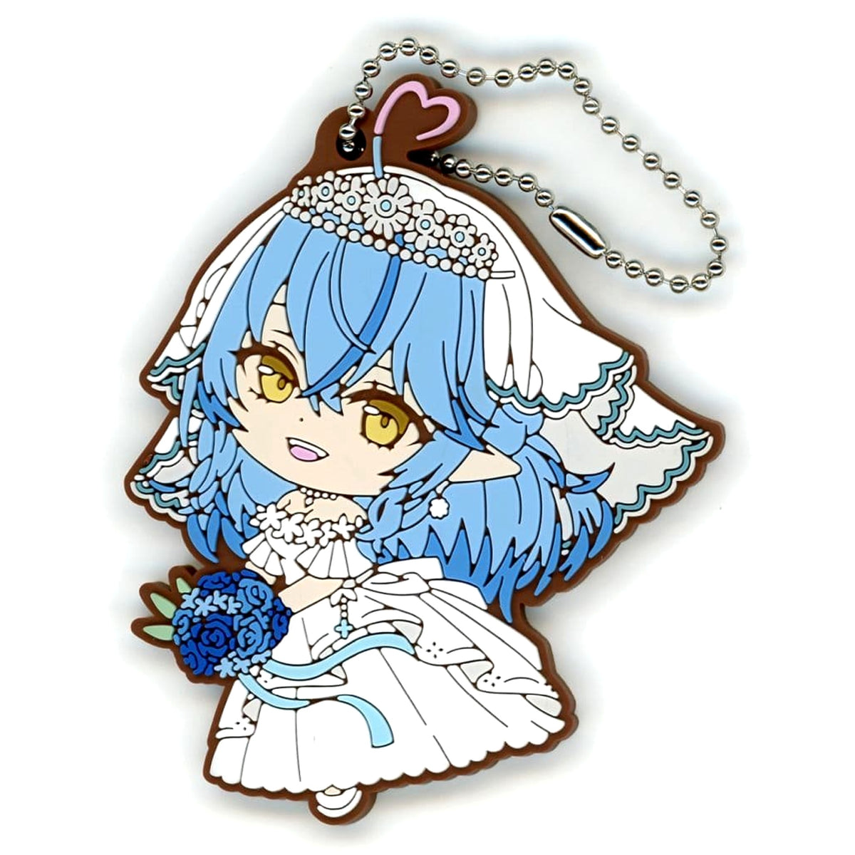 VTuber Hololive Yukihana Lamy Ichiban Kuji Wedding Dress Style Rubber Charm Kyunchara Prize Charm [USED]