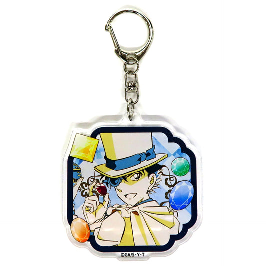 Kaito Kid Detective Conan Clapalette Trading Acrylic Keychain Type A Gem [USED]