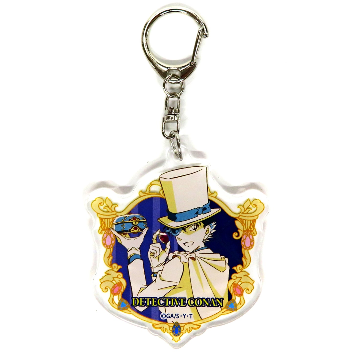 Kaito Kid Detective Conan Clapalette Trading Acrylic Keychain Type B [USED]