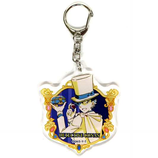 Kaito Kid Detective Conan Clapalette Trading Acrylic Keychain Type B [USED]
