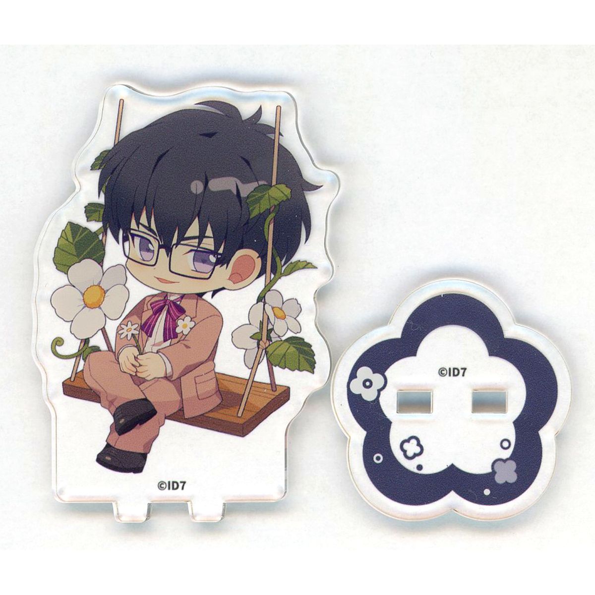 Rintaro Okazaki IDOLiSH7 Trading Mini Acrylic Stand swing flower of happiness x animatecafe Ver. Group C [USED]