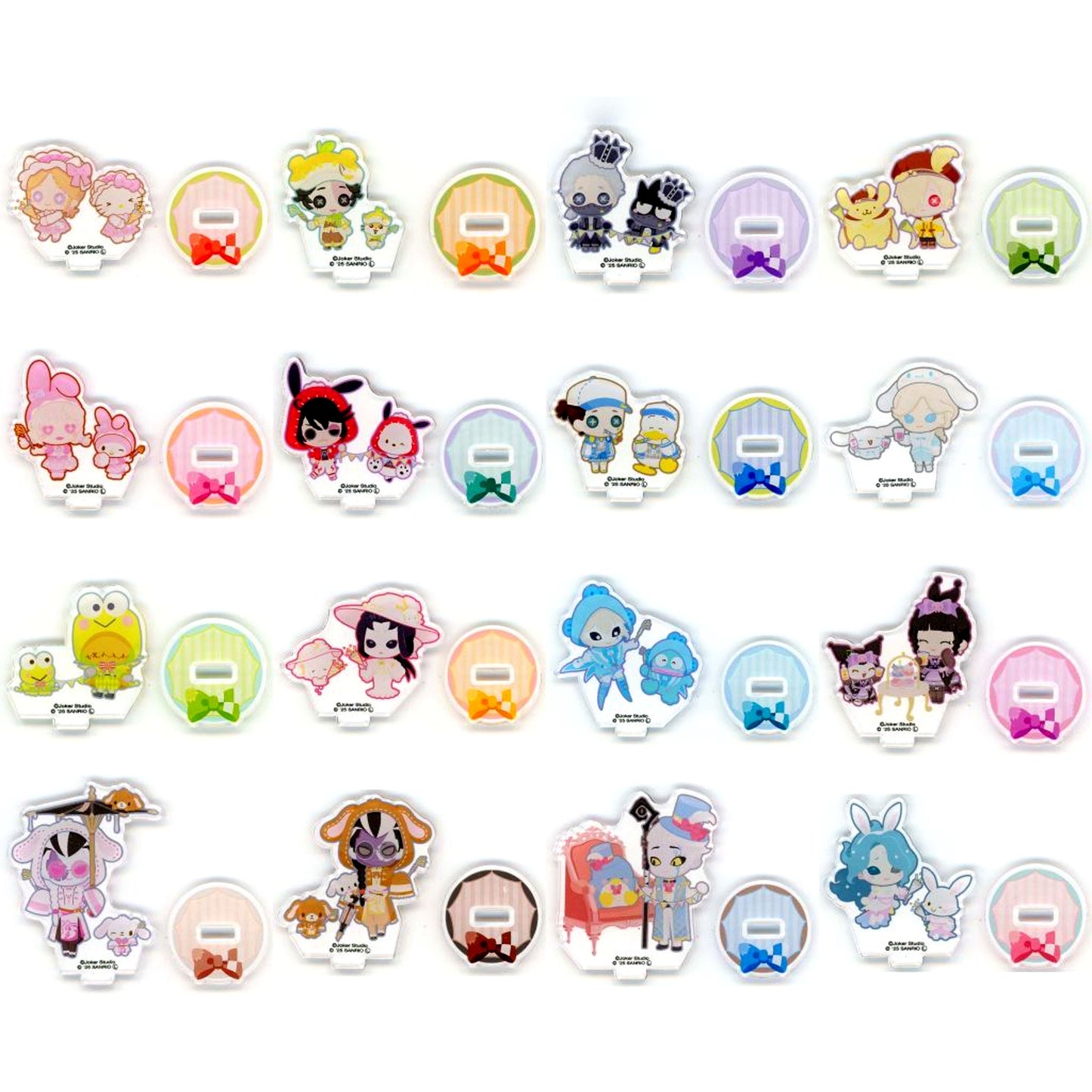 Set of 16 Identity V x Sanrio Characters Exhibition Trading Acrylic Stand [USED]
