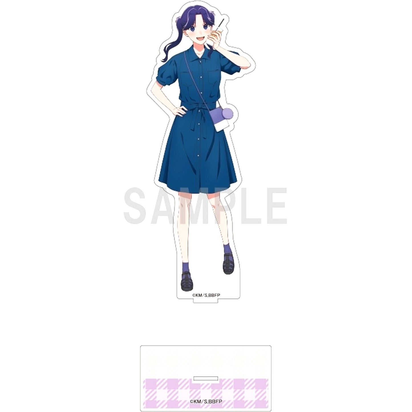 Ayame Moriya Denim Outfit Ver. BIG Acrylic Stand Blue Box [USED]