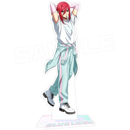 Hyoma Chigiri Pastel Wear Acrylic Stand Blue Lock [USED]