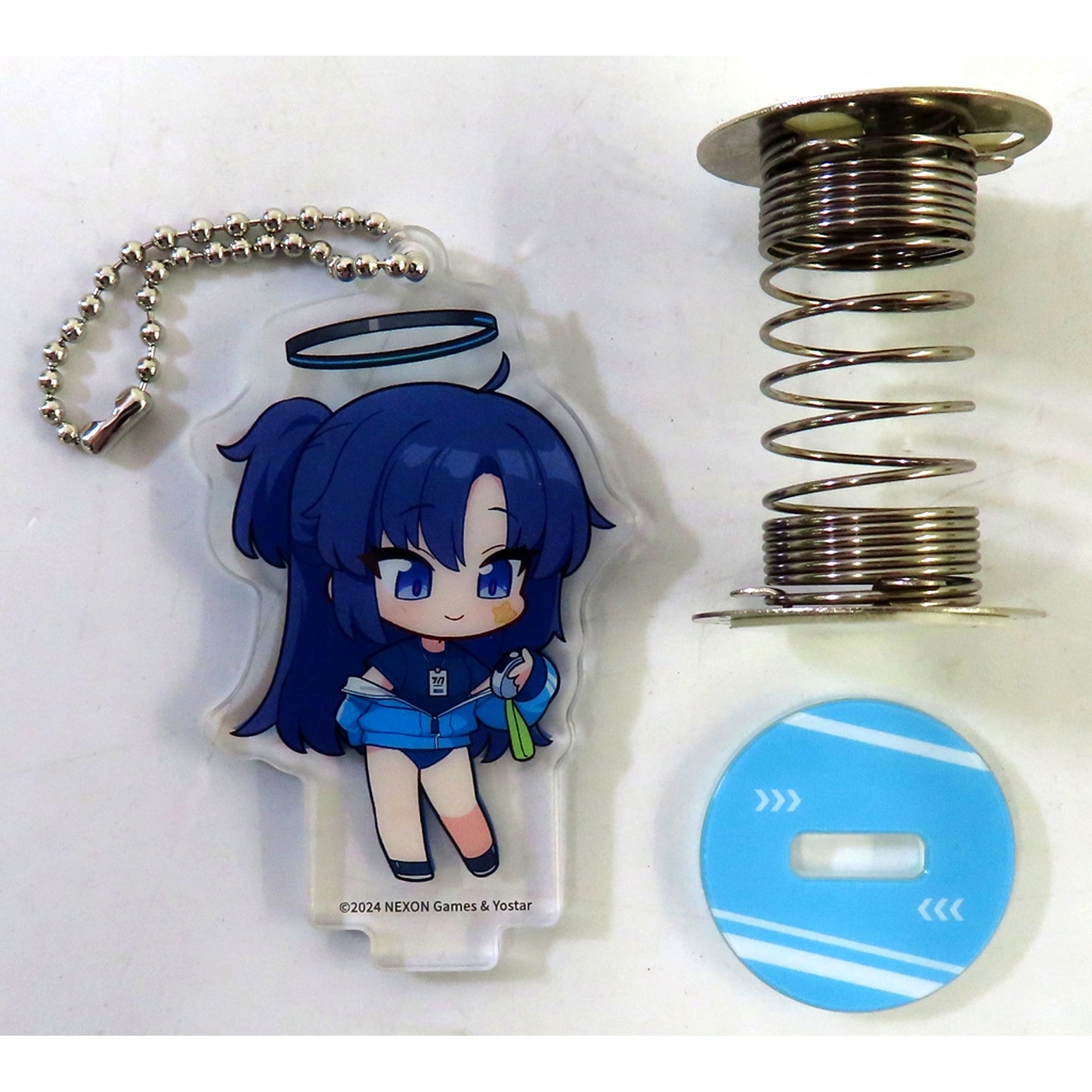 Yuuka Hayase Kivotos Halo Festival Character Deformed Acrylic Spring Stand Blue Archive [USED]