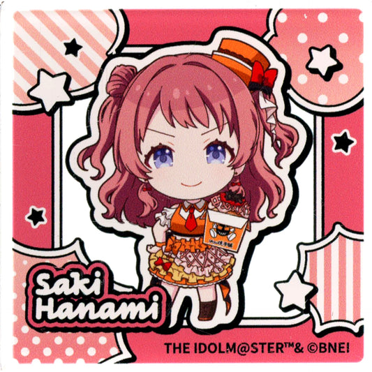 Saki Hanami Gakuen iDOLM@STER x Bakudan-yaki Honpo Part 2 Ikebukuro Store Exclusive Pop-up Trading Block Figure [USED]