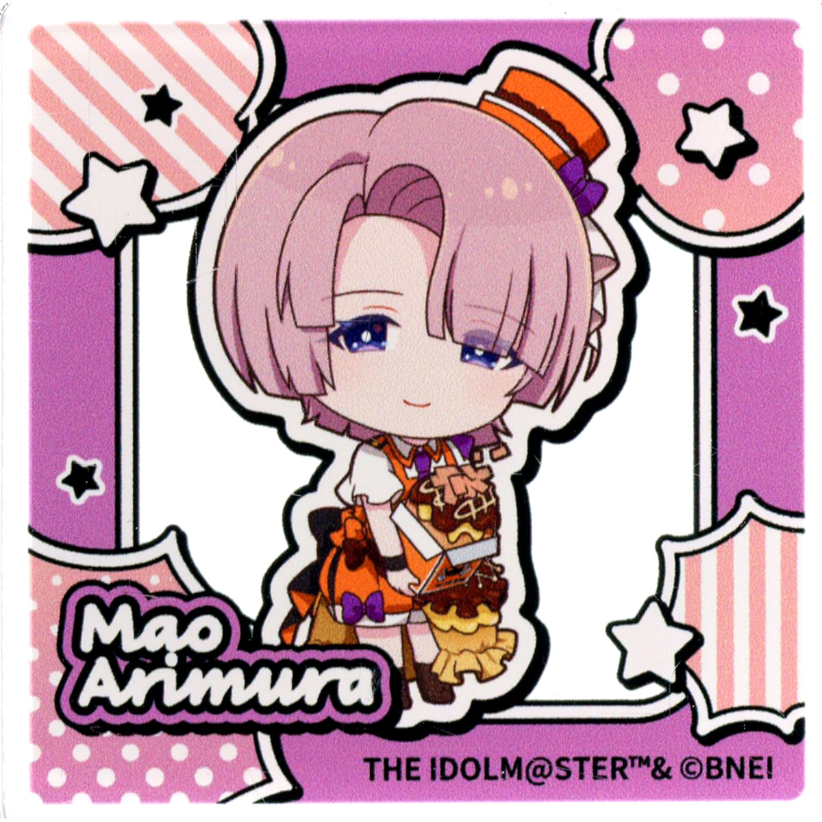 Mao Arimura Gakuen iDOLM@STER x Bakudan-yaki Honpo Part 2 Ikebukuro Store Exclusive Pop-up Trading Block Figure [USED]