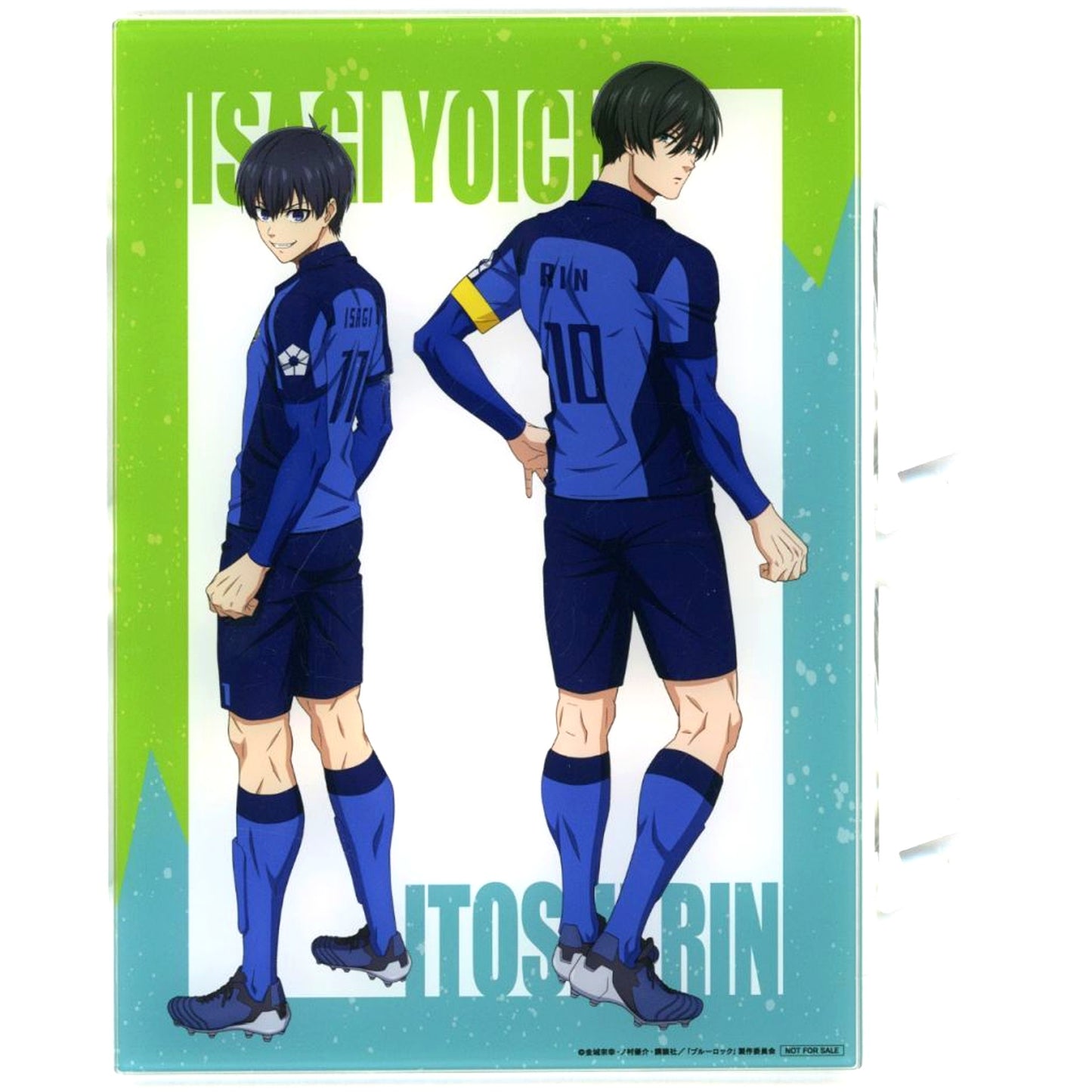 Yoichi Isagi and Rin Itoshi Illustration A5 Acrylic Panel Bonus for Blu-ray Blue Lock VS. U-20 JAPAN A-on STORE Limited Edition All Volumes Purchase [USED]