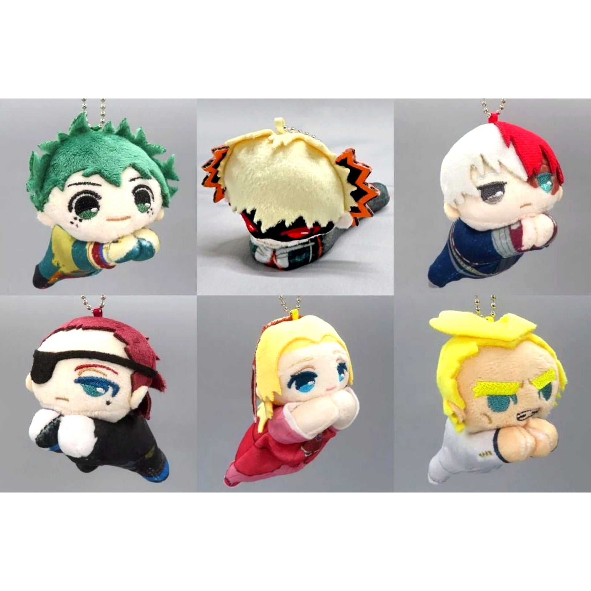 Set of 6 My Hero Academia The Movie Nuikuji Hug Chara Collection Prize F [USED]
