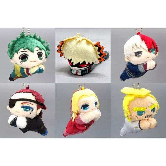 Set of 6 My Hero Academia The Movie Nuikuji Hug Chara Collection Prize F [USED]