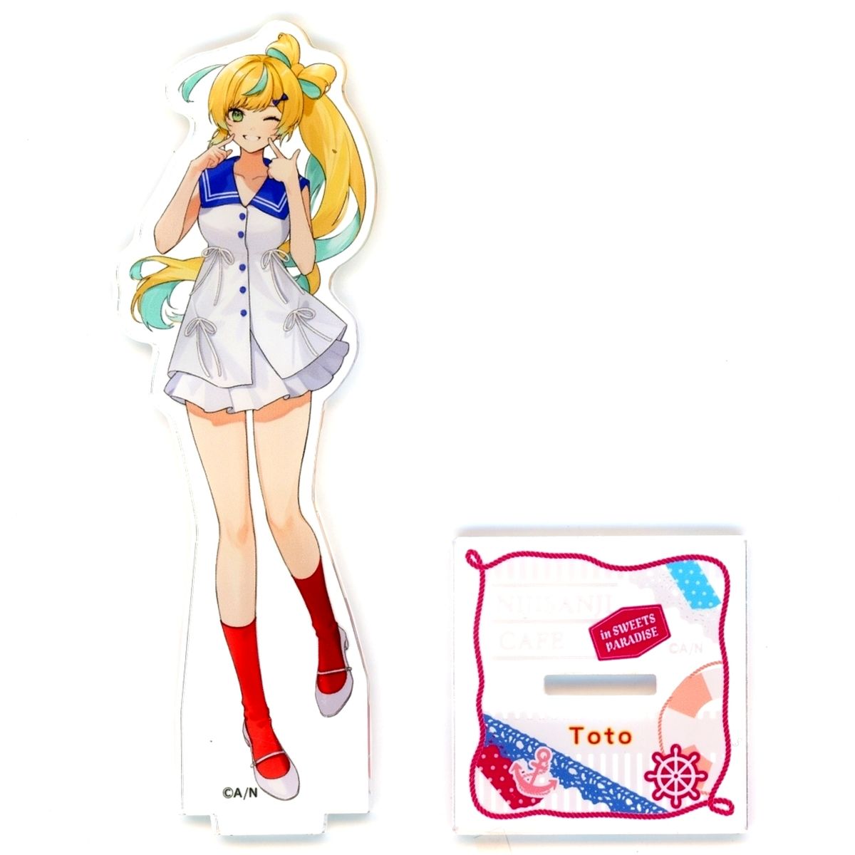 Tachitsute Toto Life-sized Acrylic Stand Marine Look Ver. Virtual YouTuber Nijisanji x SWEETS PARADISE Vol.12 [USED]