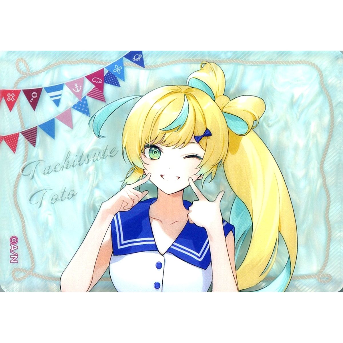 Tachitsute Toto Acrylic Block Marine Look Ver. Virtual YouTuber Nijisanji x SWEETS PARADISE Vol.12 [USED]