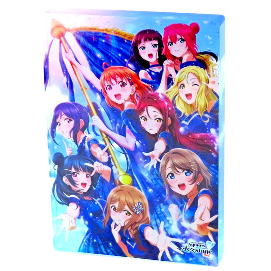 Aqours Acrylic Block Love Live! Sunshine!! Aqours Finale LoveLive! - Eikyu stage - Goods Included Ticket Bonus Item [USED]