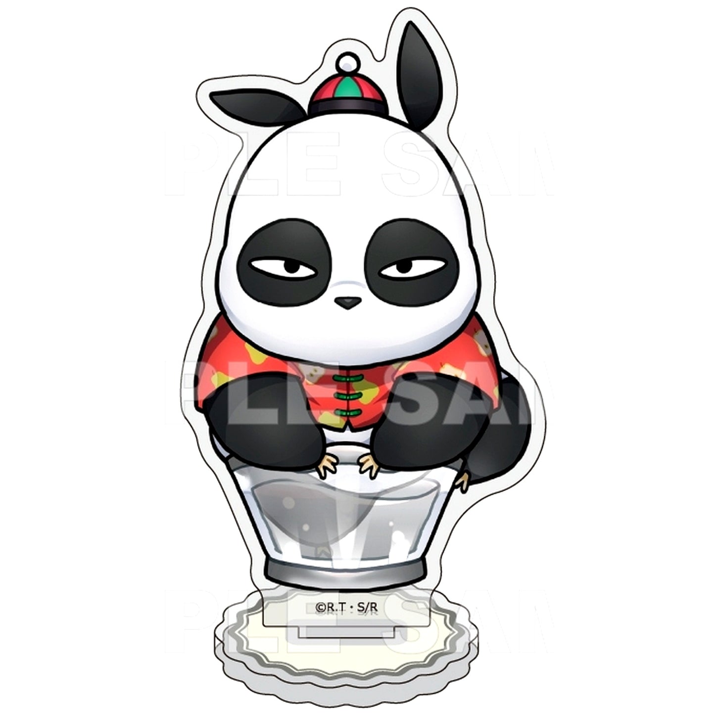 Genma Saotome Chapon! Fruit Flavor Ranma 1/2 Chibi Character Acrylic Stand [USED]