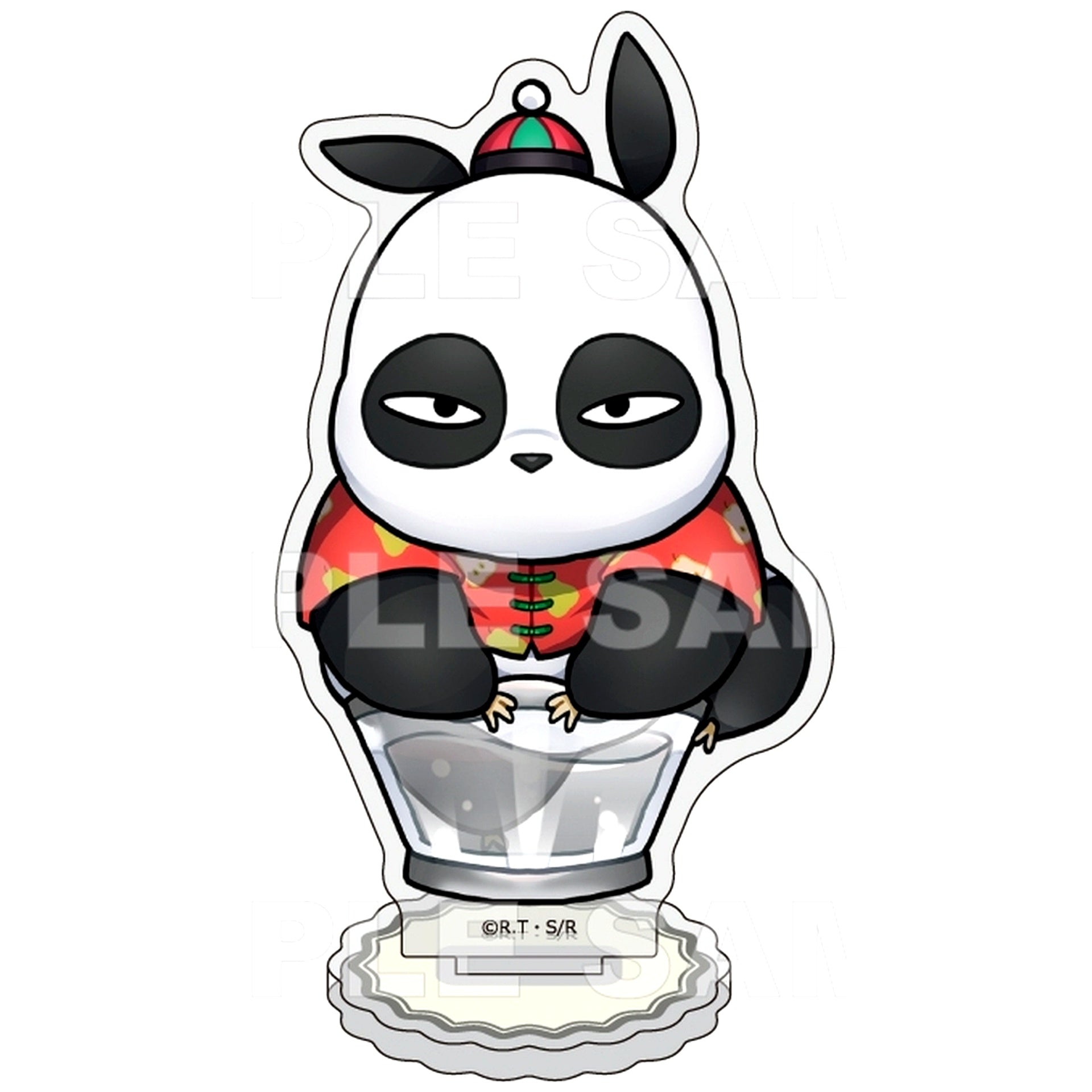 Genma Saotome Chapon! Fruit Flavor Ranma 1/2 Chibi Character Acrylic Stand [USED]