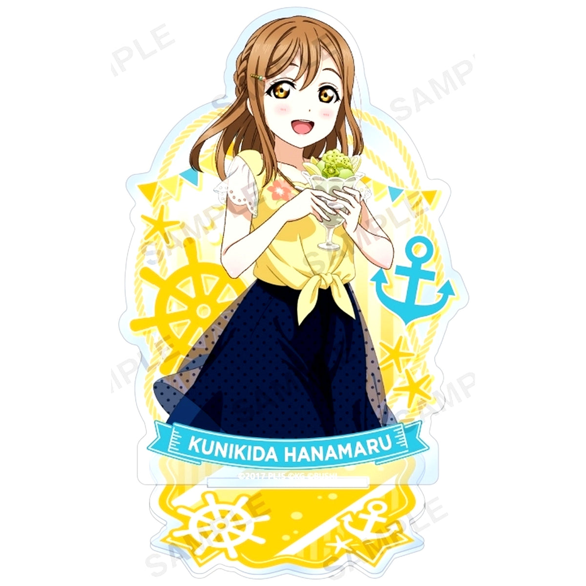 Hanamaru Kunikida Acrylic Stand Aqours Summer Night Ver. Love Live! School Idol Festival [USED]